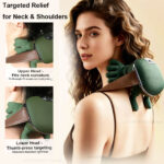 Neck and Shoulder Massager with Heat, Simulated Human Hand Cervical Trapezius Neck Massager Pillowso - Image 4