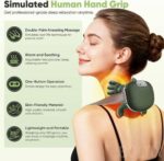 Neck and Shoulder Massager with Heat, Simulated Human Hand Cervical Trapezius Neck Massager Pillowso - Image 7