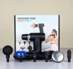 Deep Tissue Percussion Massage Gun with Detachable Extra Long Handle, Hot & Cold Compress, Heated Muscle Massager for Back, Neck & Legs, Pain Relief & Recovery, 6 Heads, Type-C Rechargeable - Image 5