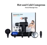 Deep Tissue Percussion Massage Gun with Detachable Extra Long Handle, Hot & Cold Compress, Heated Muscle Massager for Back, Neck & Legs, Pain Relief & Recovery, 6 Heads, Type-C Rechargeable - Image 3