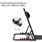 Adjustable Folding Bed Backrest Chair for Adults Support Neck and Head Multifunctional Seat for Exercise and Reading Breathable Fabric 7 Adjustable Positions - Image 9