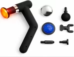 Deep Tissue Percussion Massage Gun with Detachable Extra Long Handle, Hot & Cold Compress, Heated Muscle Massager for Back, Neck & Legs, Pain Relief & Recovery, 6 Heads, Type-C Rechargeable - Image 10