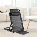 Adjustable Folding Bed Backrest Chair for Adults Support Neck and Head Multifunctional Seat for Exercise and Reading Breathable Fabric 7 Adjustable Positions - Image 7