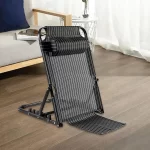 Adjustable Folding Bed Backrest Chair for Adults Support Neck and Head Multifunctional Seat for Exercise and Reading Breathable Fabric 7 Adjustable Positions - Image 4